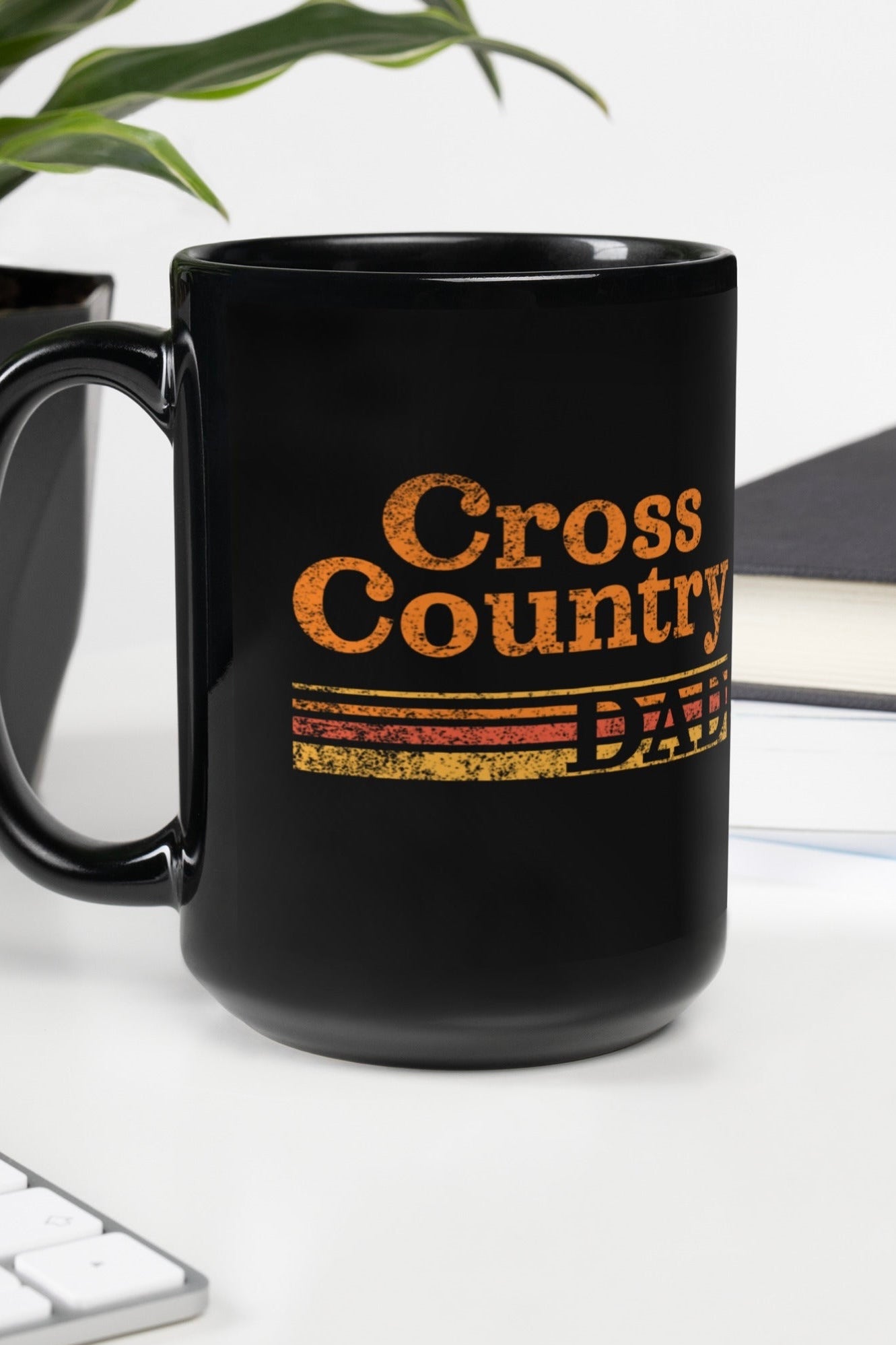 Retro Cross Country Running Dad Mug