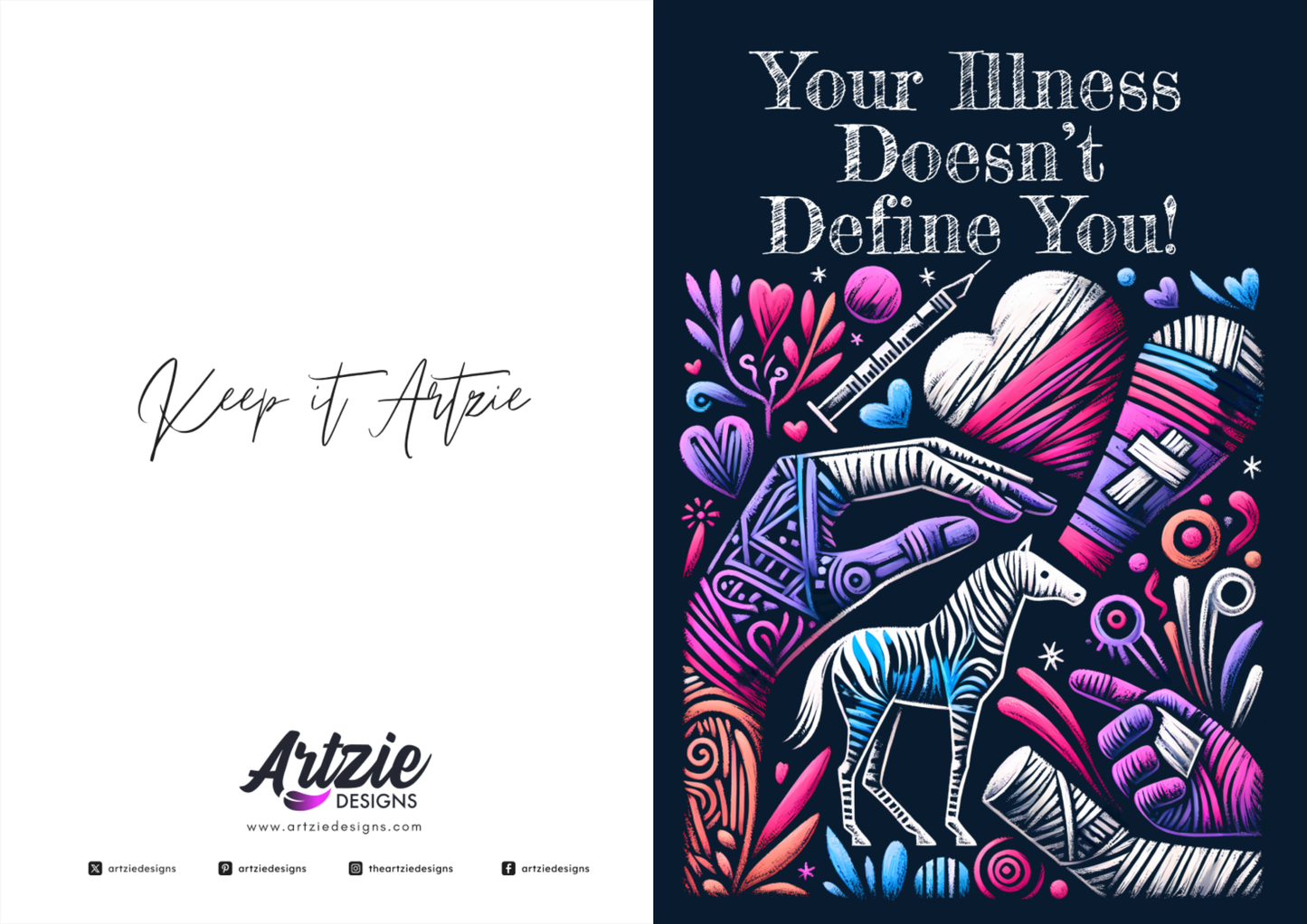 Chronic Illness Printable Valentine's Day Card