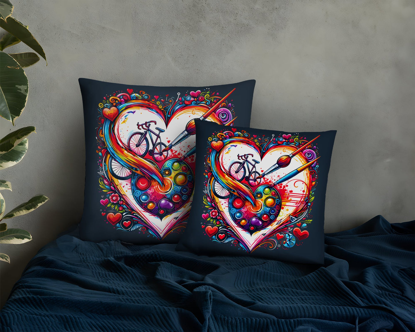 Love Pillow for Cyclist - Heart