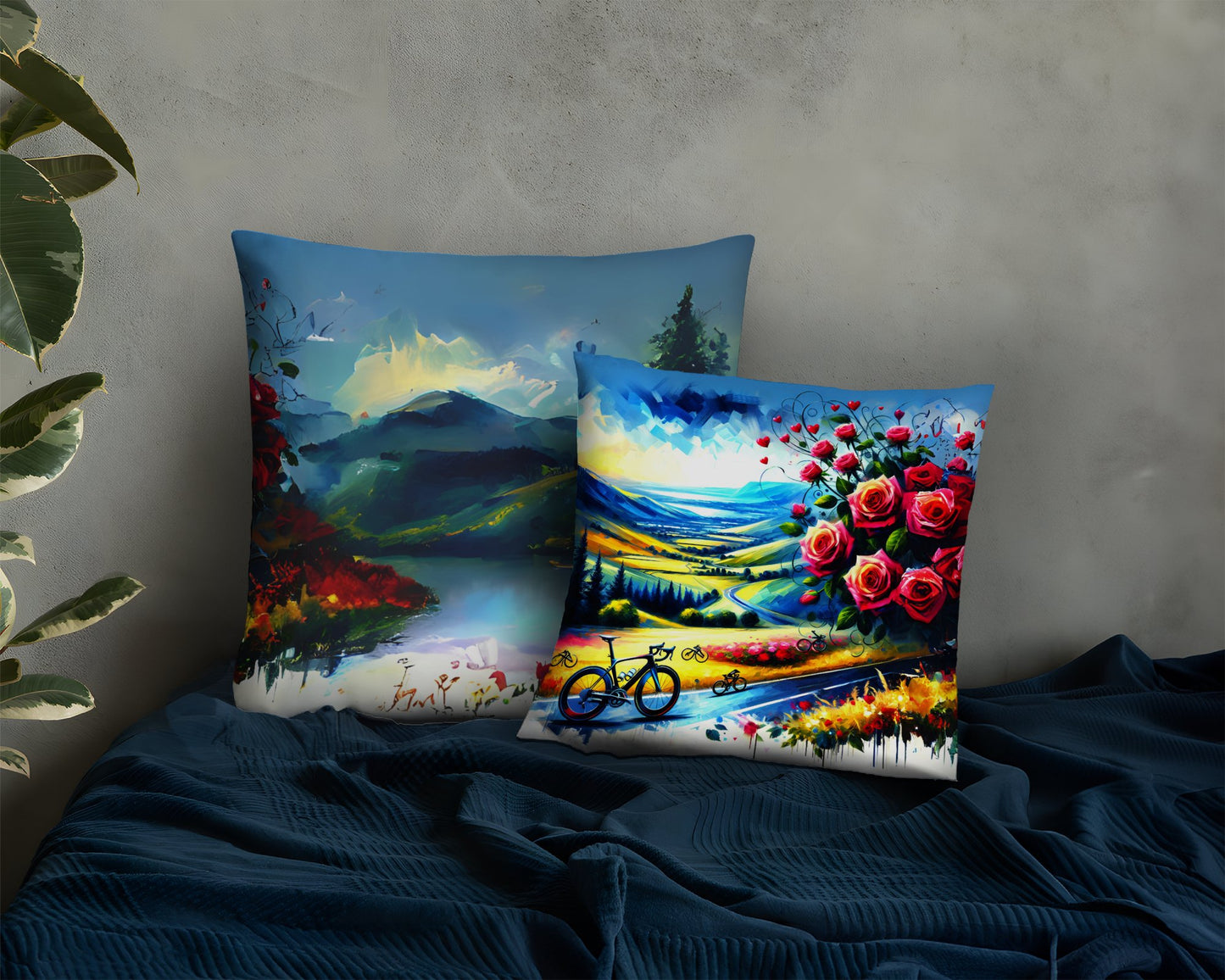 Romantic Cycling Pillow Valentine's Day Gift