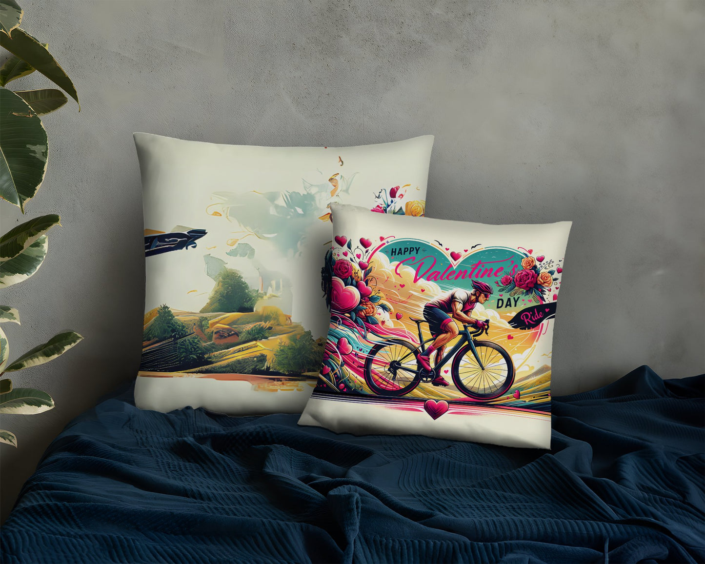 Cycling Pillow for Cyclist Gift, Valentine's Day