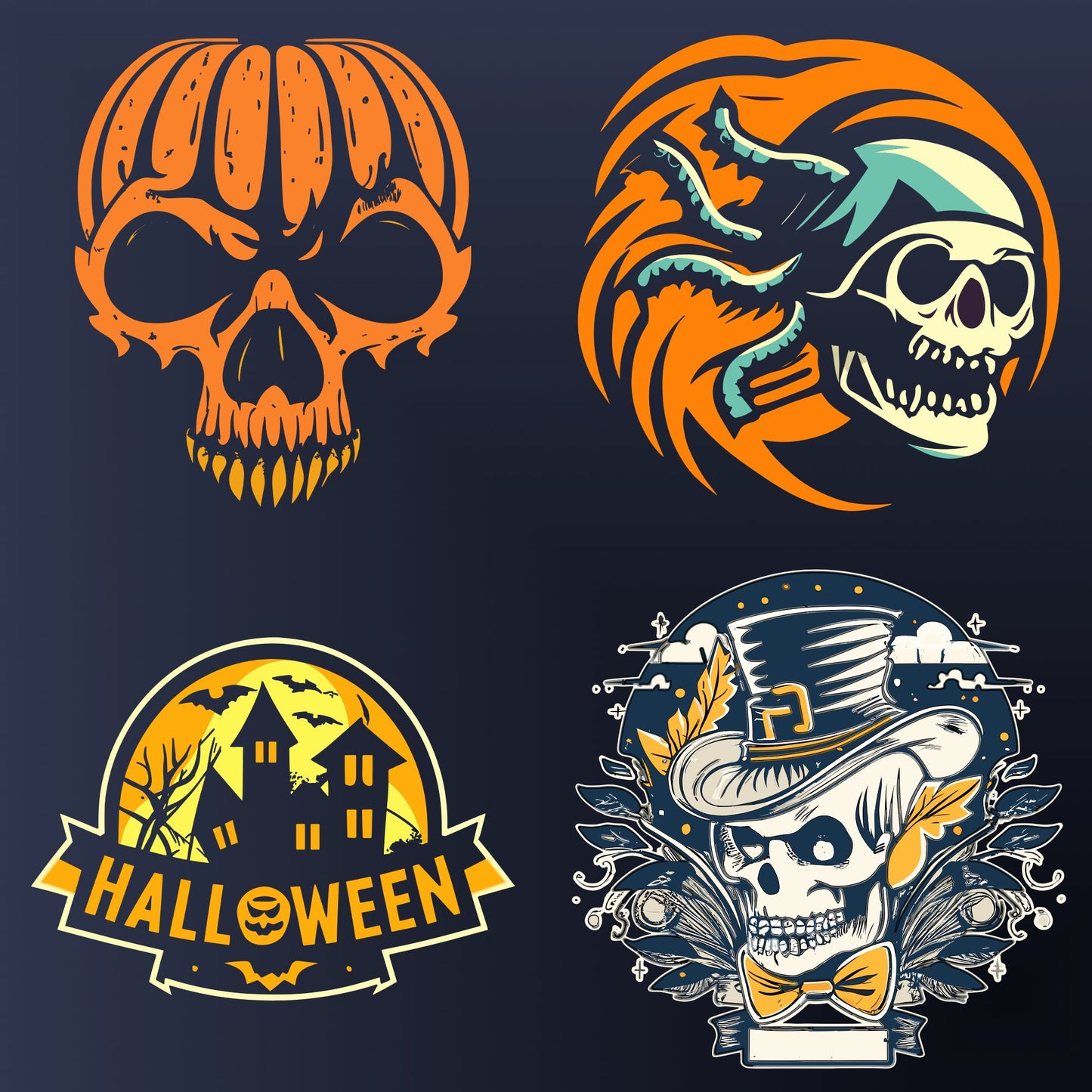Gothic Skull Svg Bundle