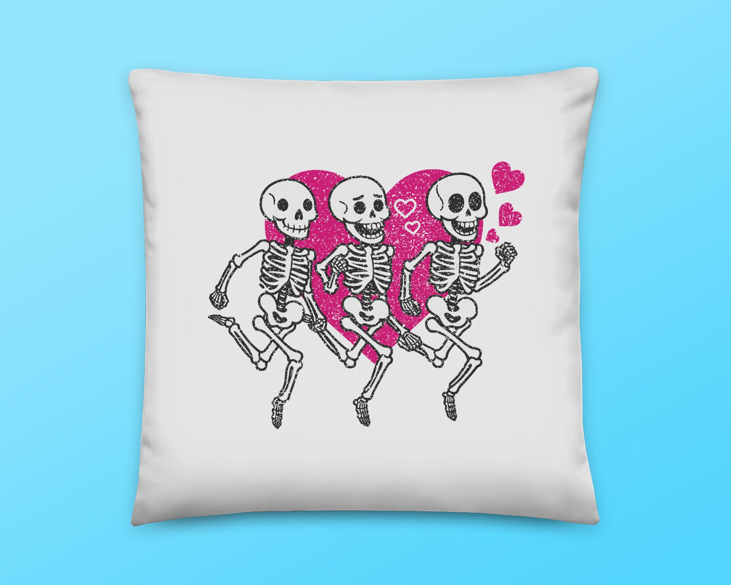 Skeleton Runner Gift Cushion | Heart Pillow