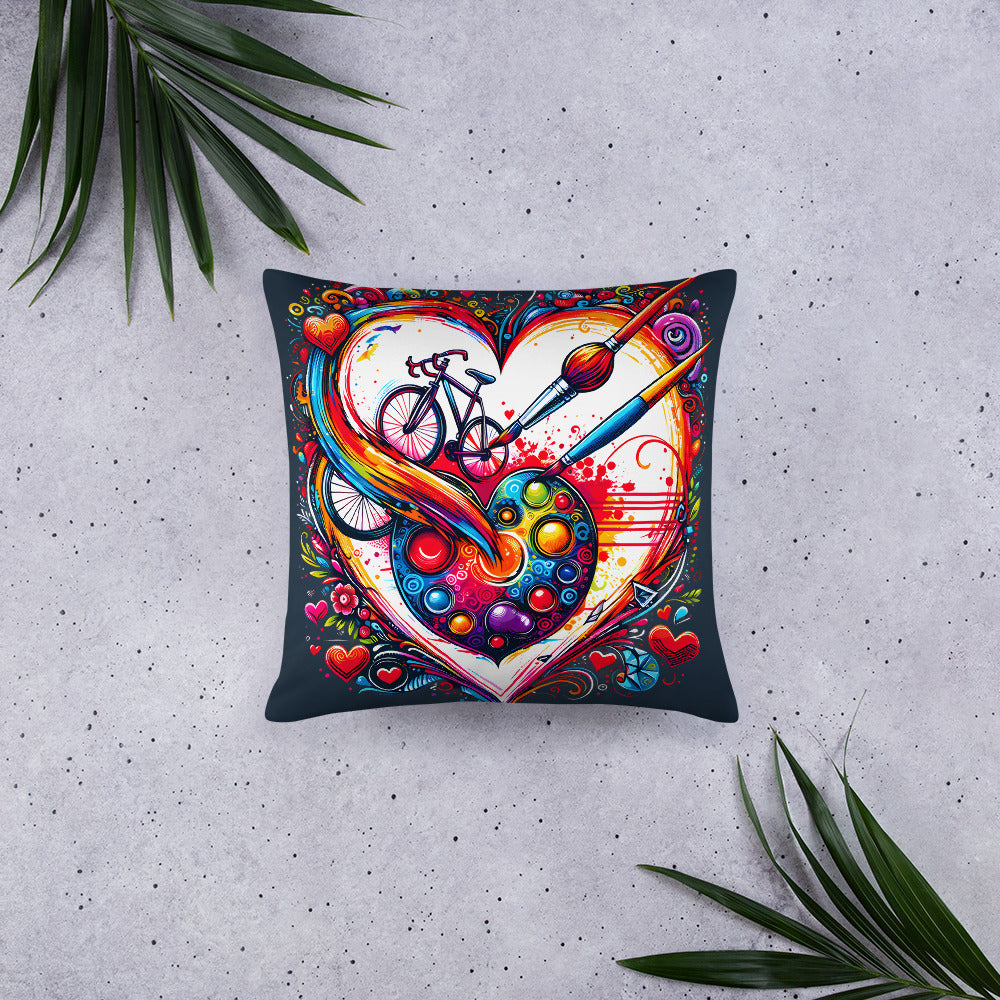 Love Pillow for Cyclist - Heart