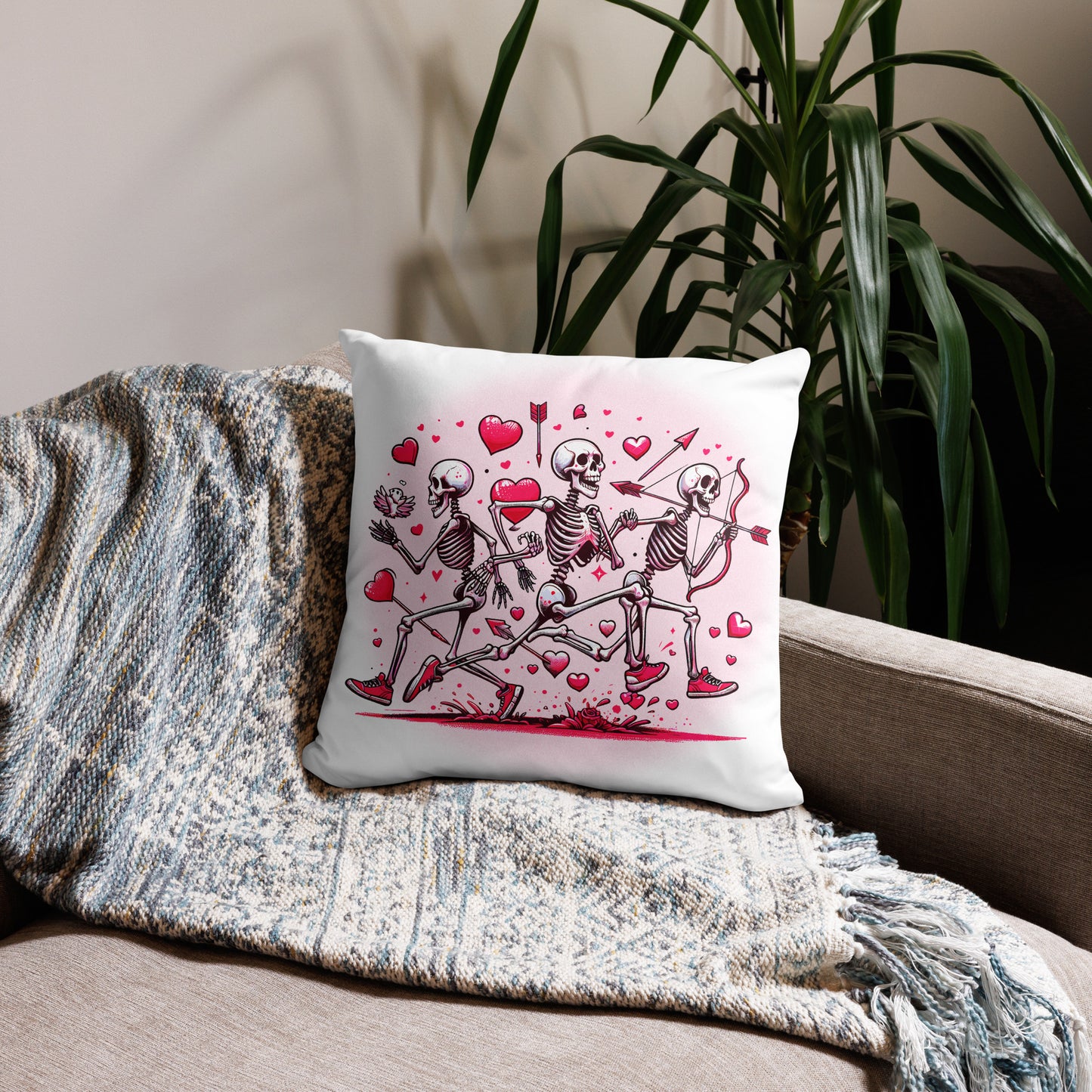 Skeleton Love Running Pillow for Runners