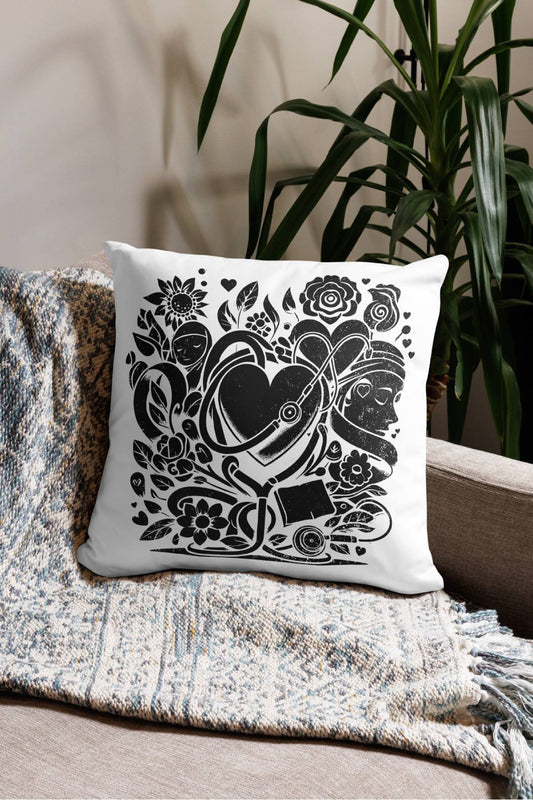 Chalk Art Chronic Illness Support Pillow for Spoonie