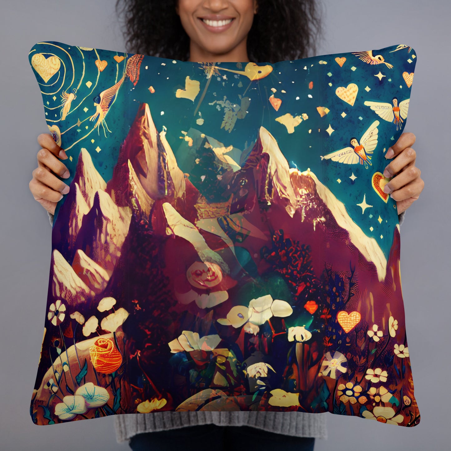 Skeleton Couple Valentine's Day Pillow