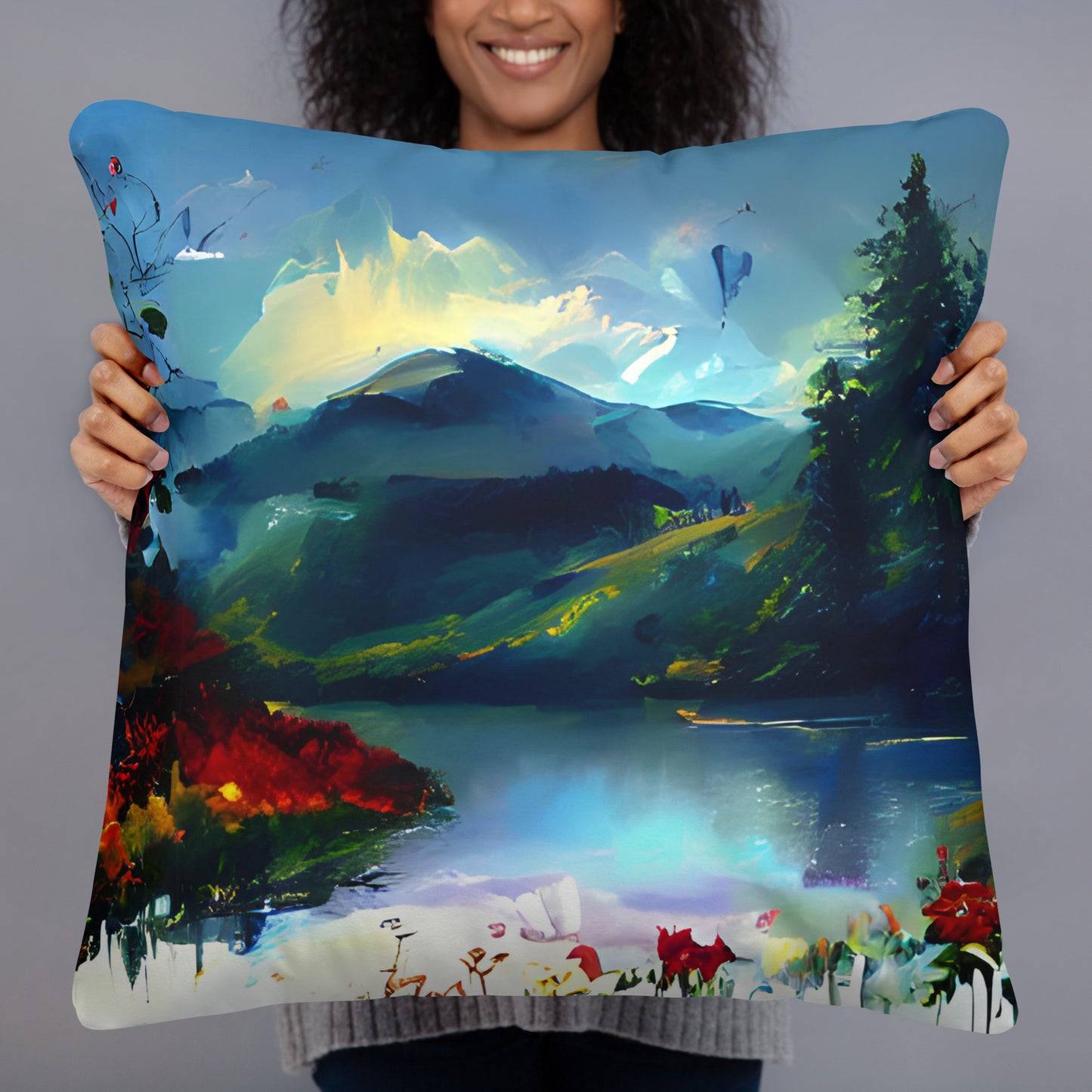 Romantic Cycling Pillow Valentine's Day Gift