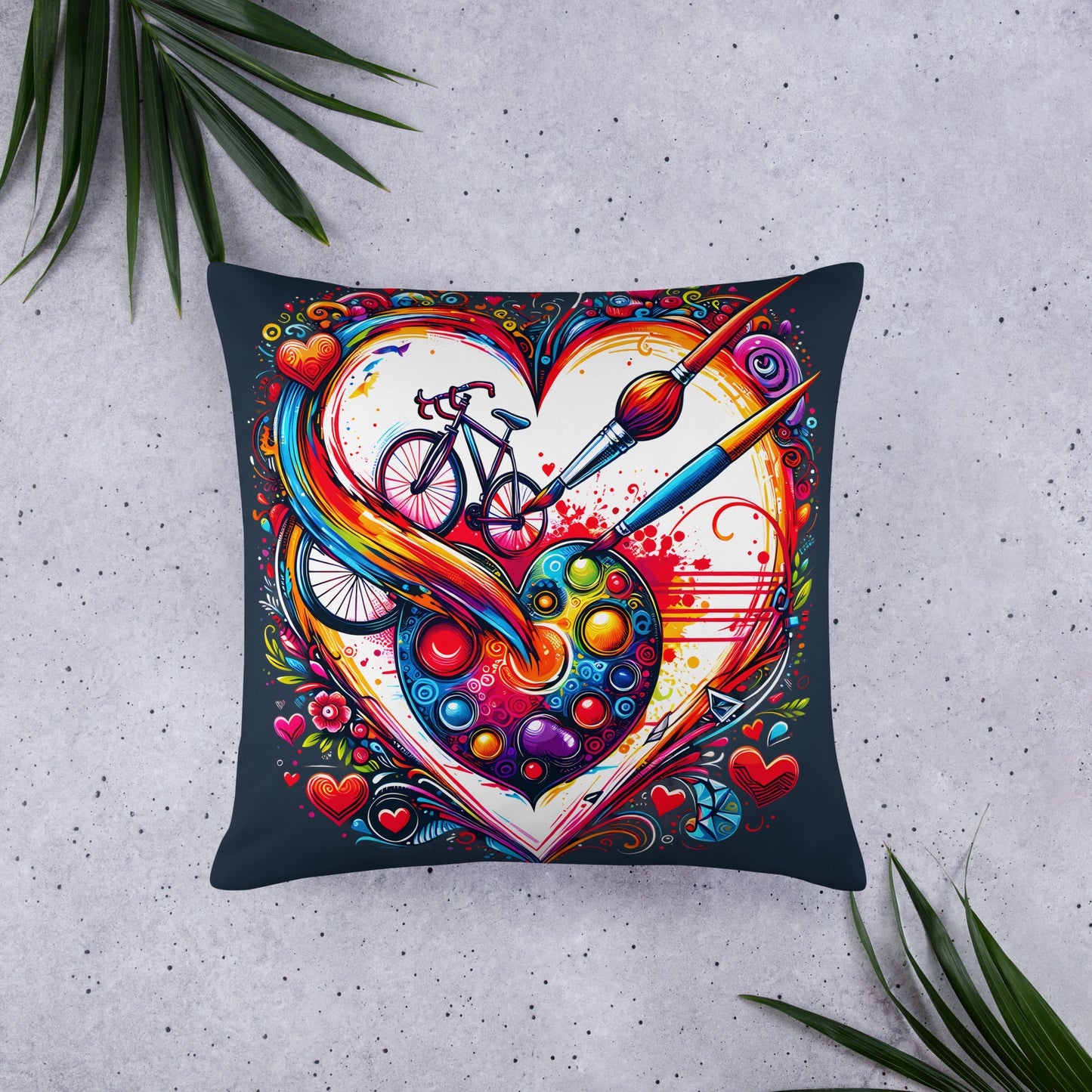 Love Pillow for Cyclist - Heart