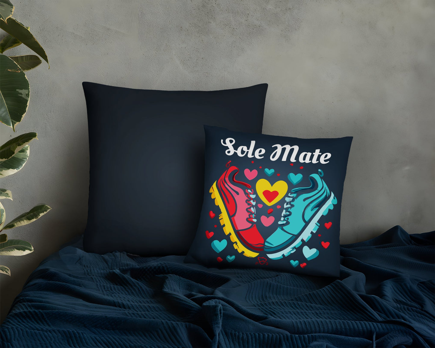 Sole Mate Running Valentine's Day Gift Pillow