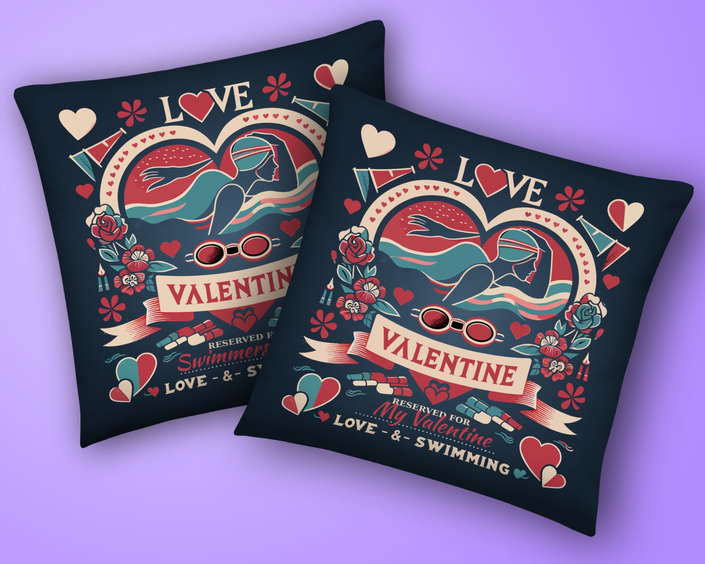 Valentine's Day Swim Pillow