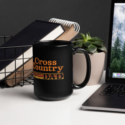Retro Cross Country Running Dad Mug