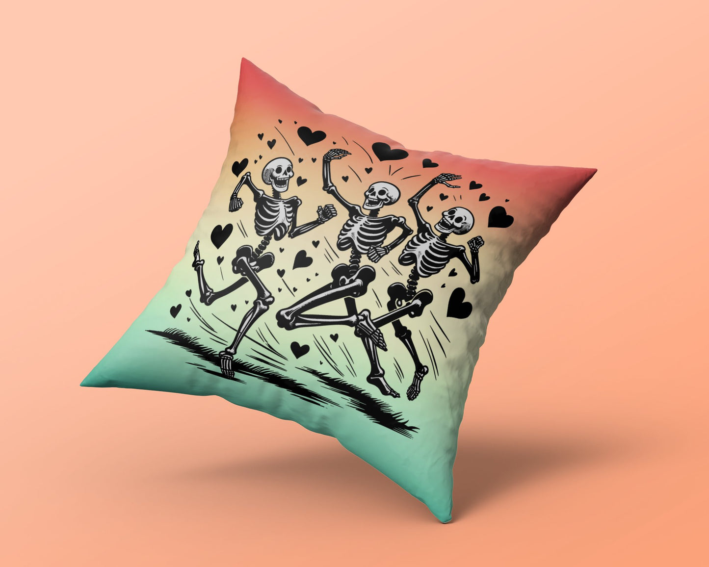 Funny Skeleton Pillow for Runner