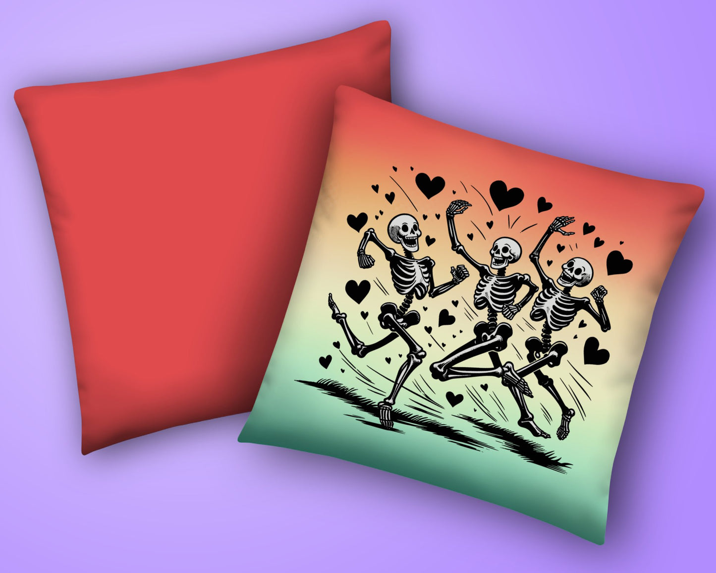 Funny Skeleton Pillow for Runner