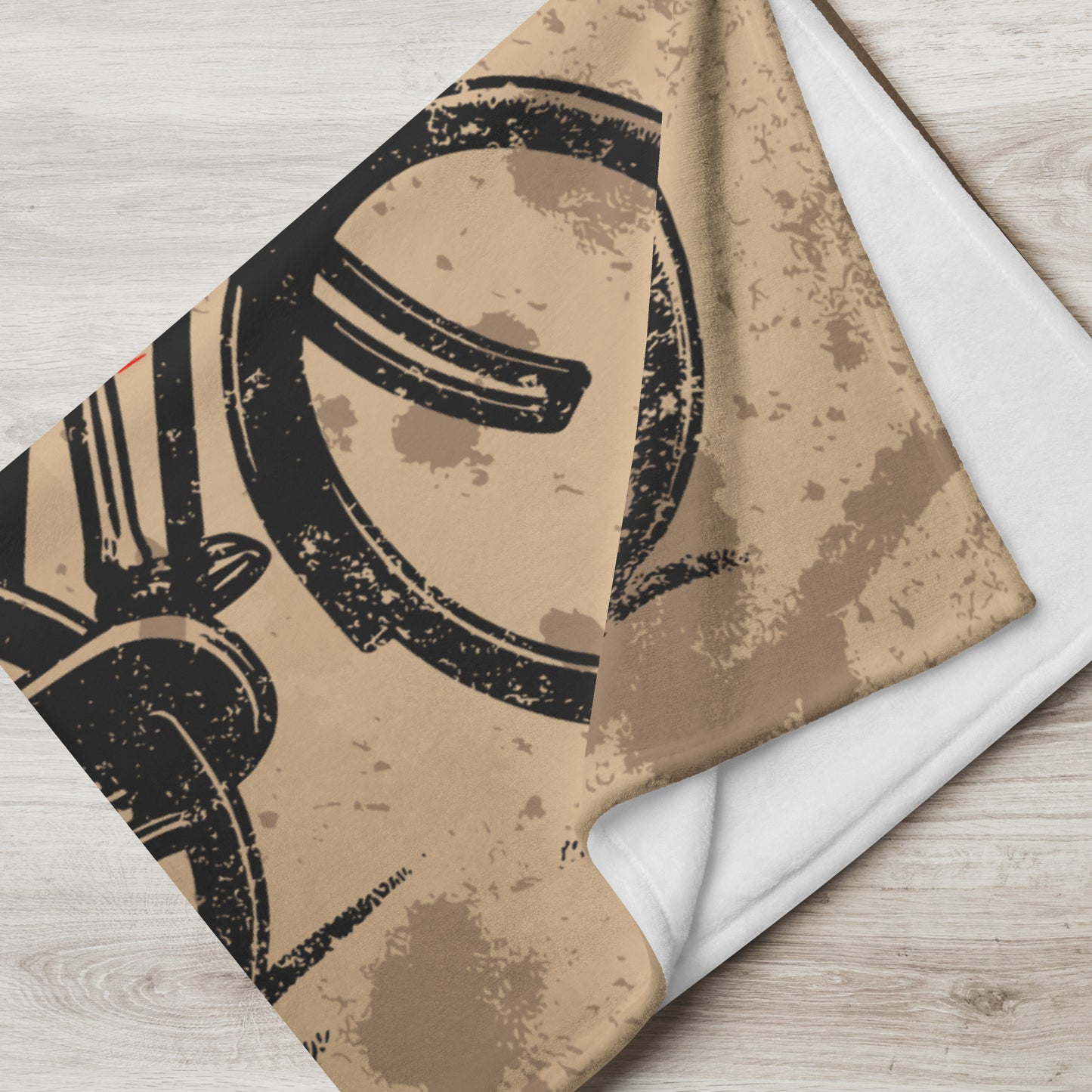 Vintage Cycling Blanket - Skeletons Sunset Ride