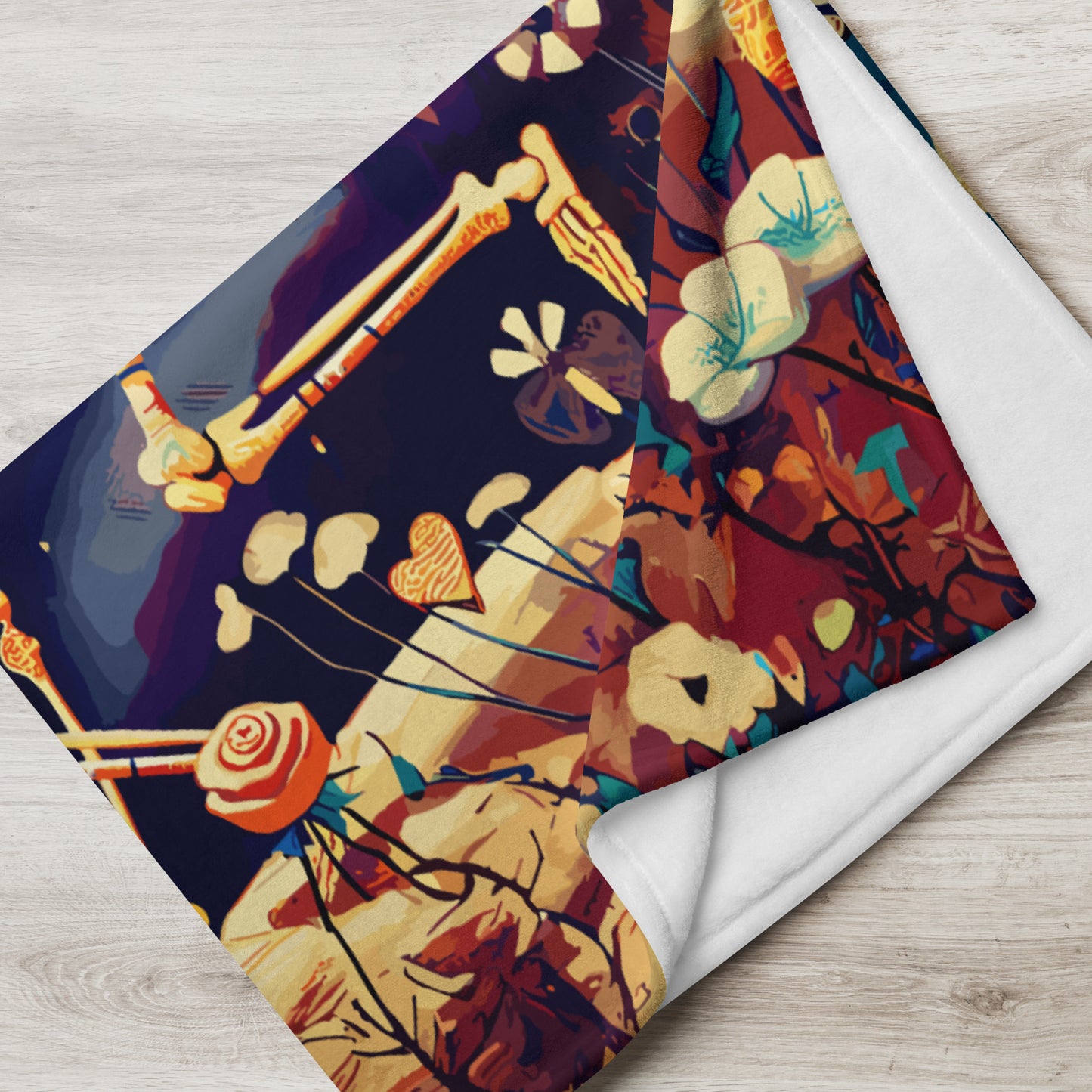 Skeleton Runners Blanket: Gothic Throw
