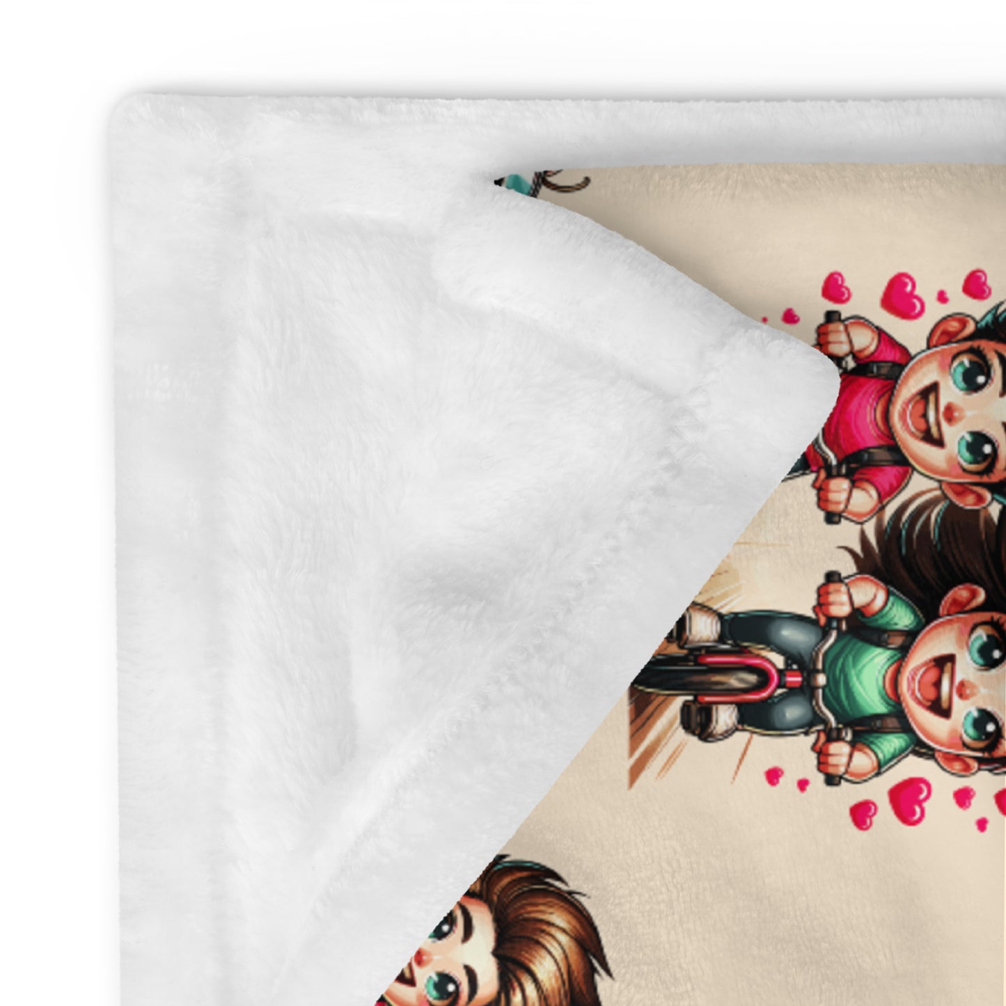 Cycling Lovers Blanket for Valentine's Day