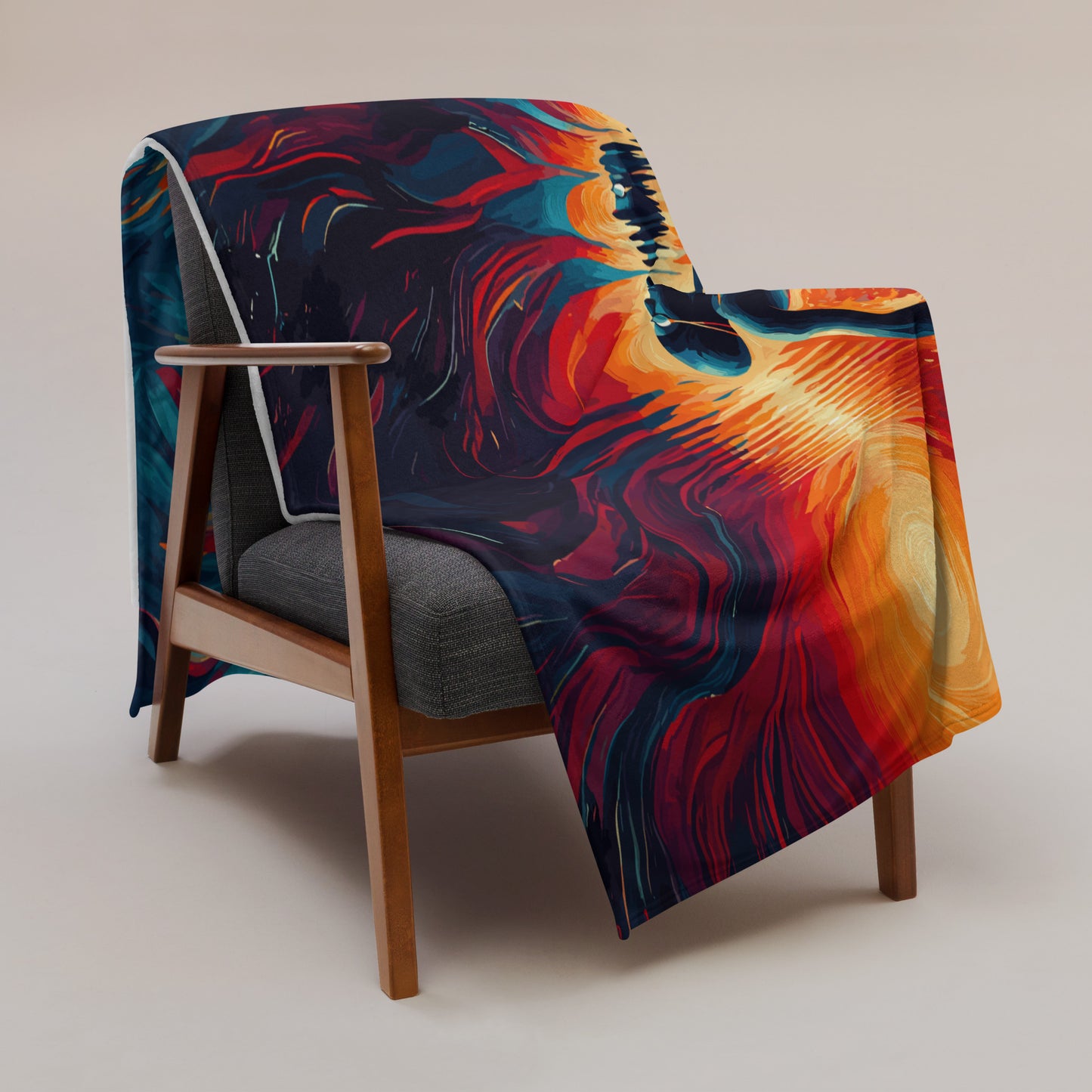 Abstract Swimmer Art Blanket