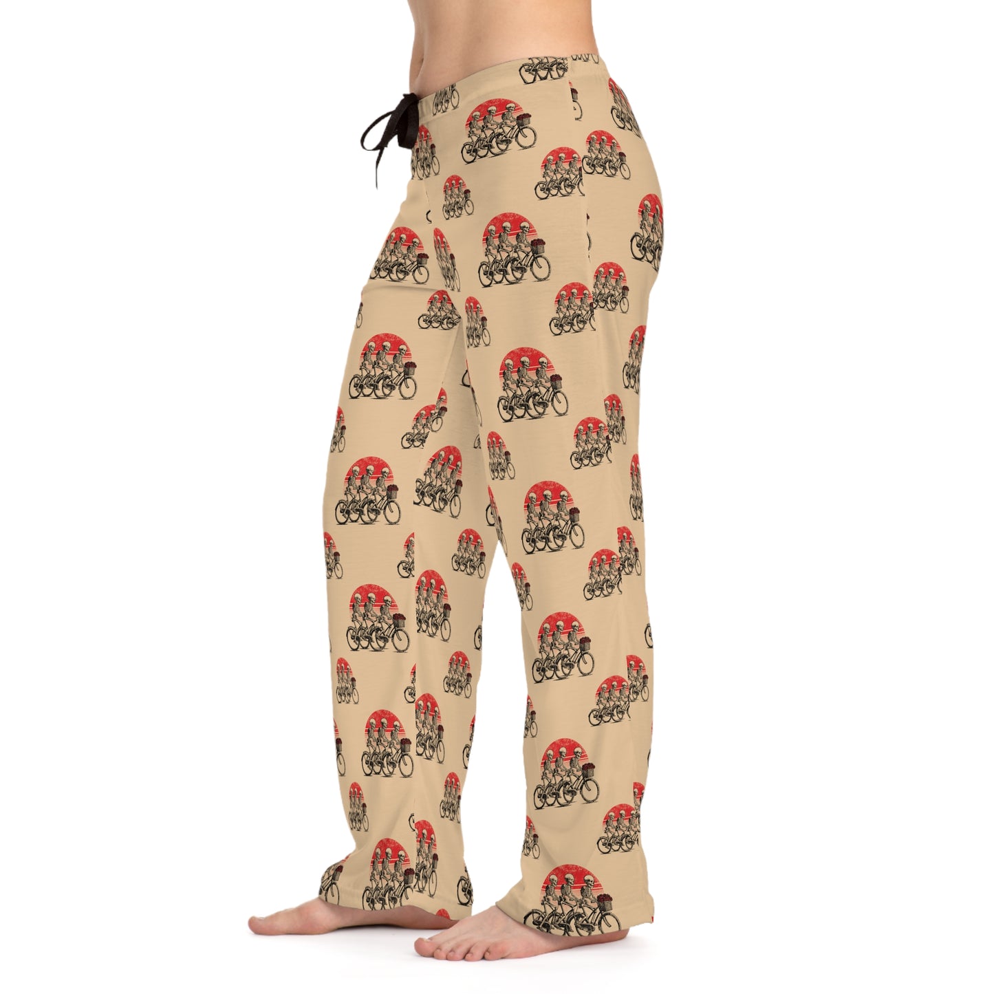 Skeleton Cycling Valentine's Pajamas