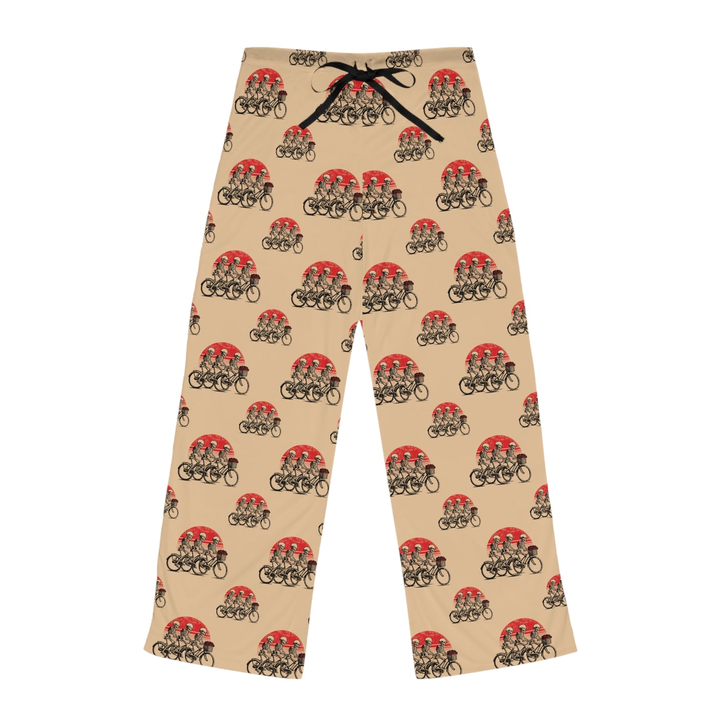 Skeleton Cycling Valentine's Pajamas