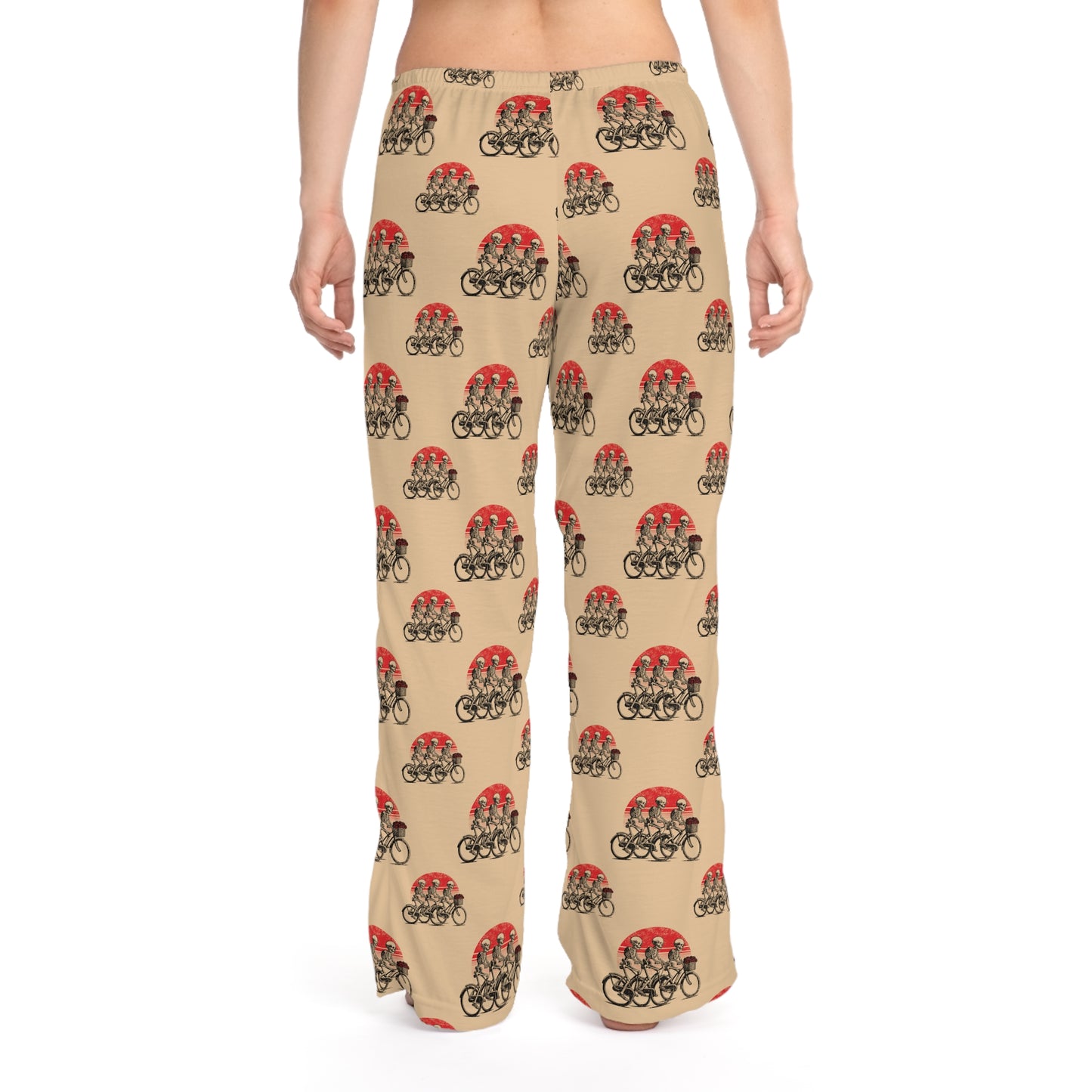 Skeleton Cycling Valentine's Pajamas