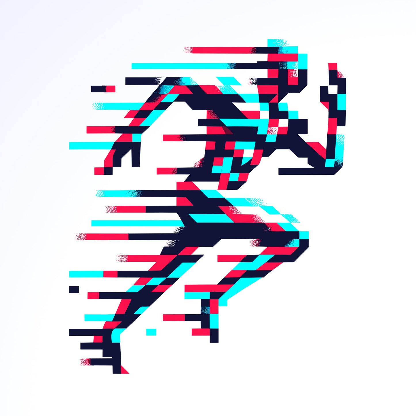 Glitch Runner, Running Png Graphic