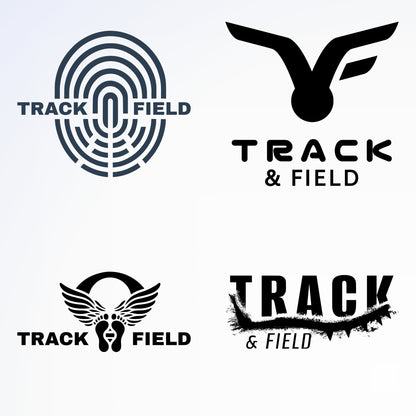 Vintage Footprints Run Track And Field Svg