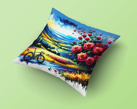 Romantic Cycling Pillow Valentine's Day Gift