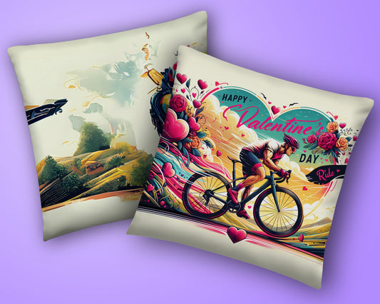 Cycling Pillow for Cyclist Gift, Valentine's Day