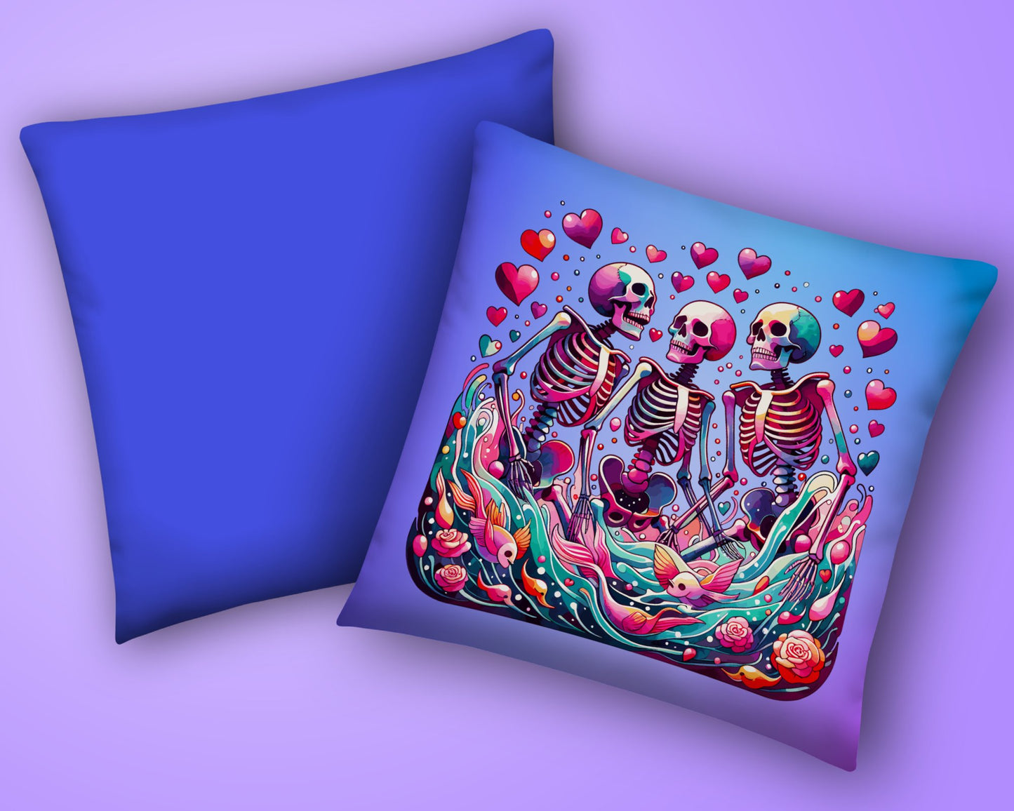 Skeleton Love Pillow Valentine's Day Decor