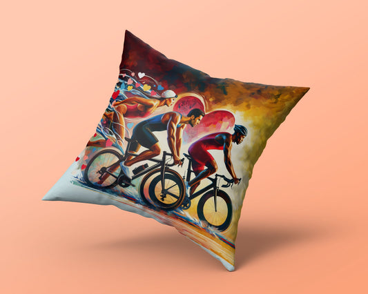 Triathlon Inspired Pillow Valentine's Day