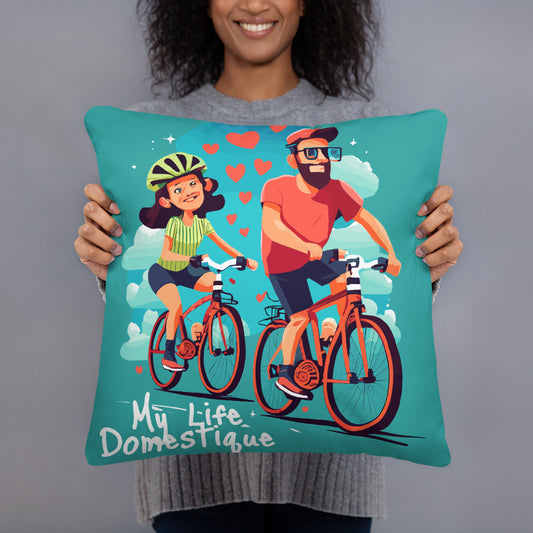 Cycling Lovers Pillow Valentine's Day Gift for Cyclist