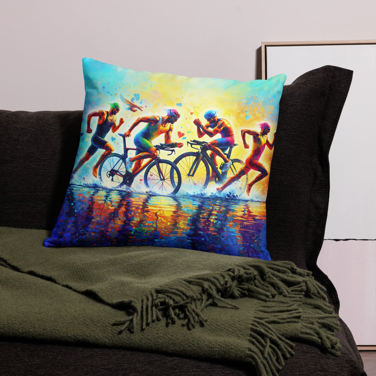 Triathlon Pillow for Sports Enthusiasts