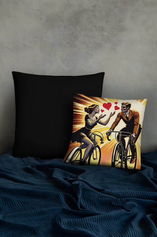 Vintage Cycling Love Pillow - the perfect gift for any cyclist