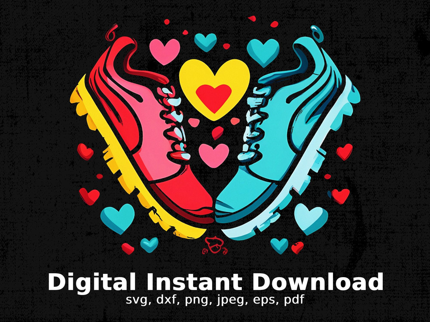 Valentines Running Instant Download, Fitness SVG PNG